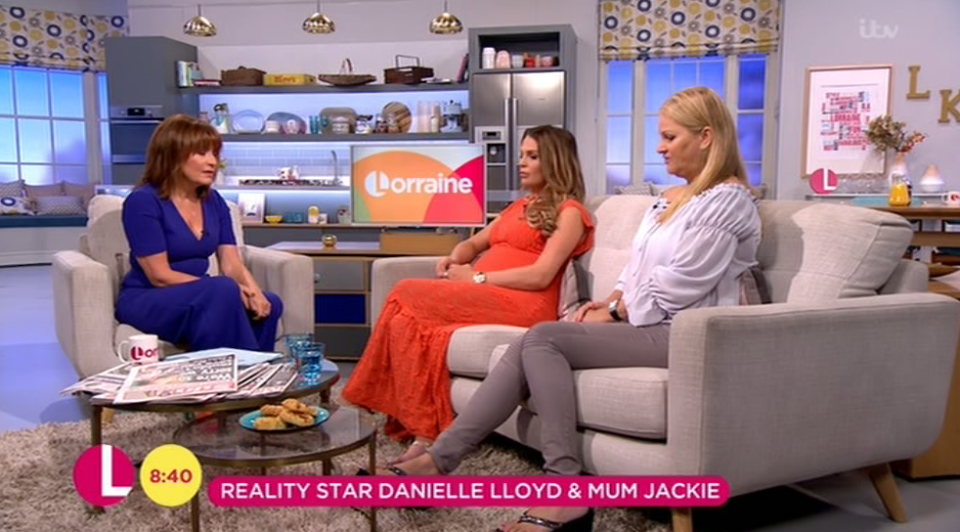 Danielle said she relies on her mum and it’s hard to see her in so much pain, [Lorraine ITV]