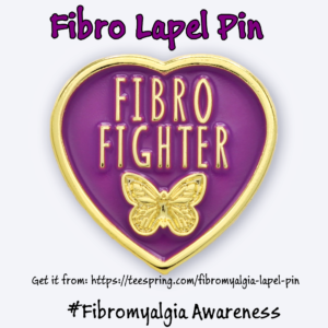 fibromyalga lapel pin